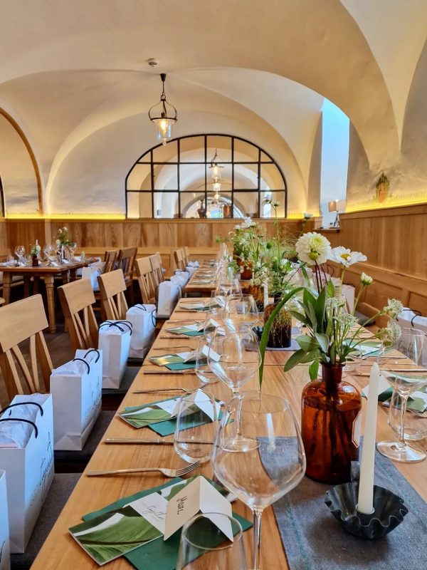 Festliches Gedeck in der Mälzerei